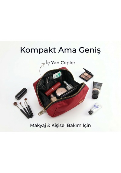Frelso Mini Makyaj Çantası Kozmetik Seyahat Valizi Çanta Organizeri Küçük Mini Boy Düzenleyici
