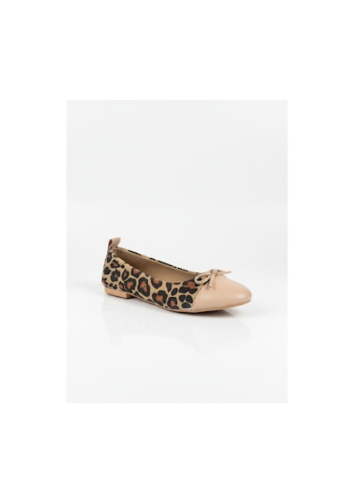 Sister İn Love Abelia Leopar Desenli Babet Bej