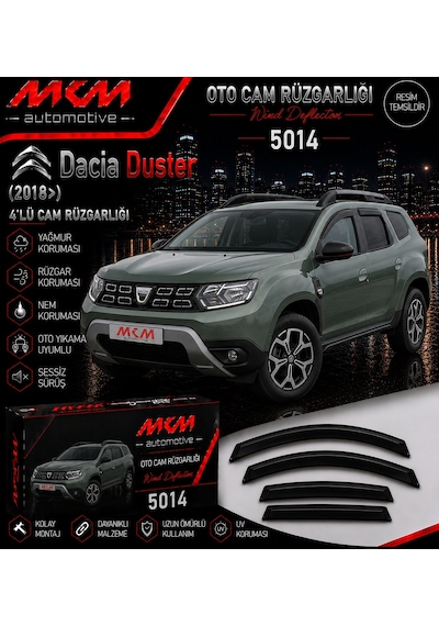 Dacia Duster 2018 Ve Üzeri 4'Lü Cam Rüzgarlığı
