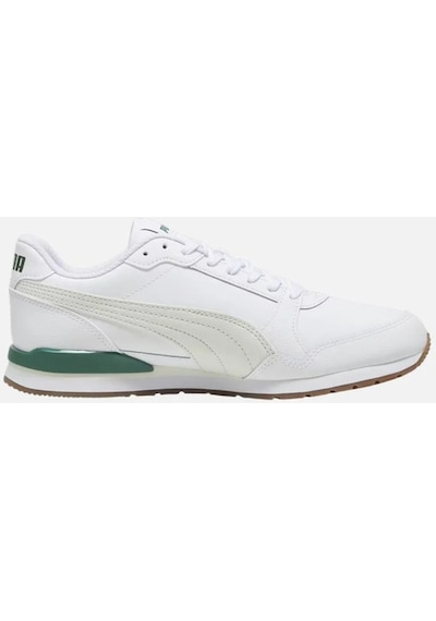 Puma 384855 22 St Runner V3 L Erkek Sneakers Ayakkabı Beyaz Yeşil Beyaz - Yeşil