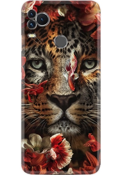 Omix X400 Kılıf Resimli Silikon Flowers Baby Tiger 1336