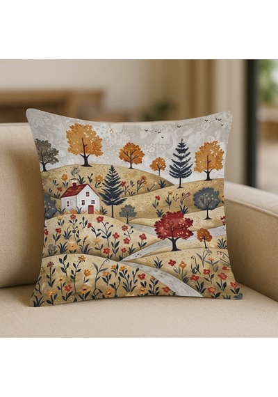 Turkıshrug Kıngdom Modern Etnik Dokulu Kırlent Kılıfı Kare 43 X 43 Çok Renkli