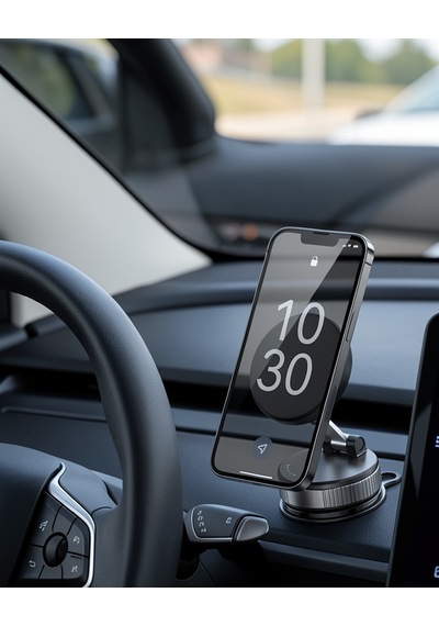 Araç Telefon Tutucu 360 Derece Döner Güçlü Mıknatıslı Model Belirtilmemiş