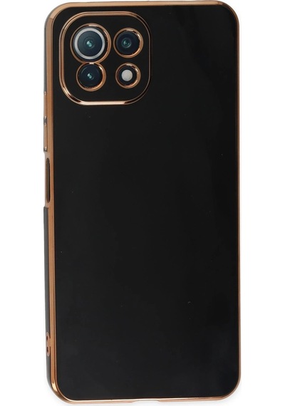 Gld-spt- Newface Xiaomi Mi 11 Lite Kılıf Volet Silikon - Siyah