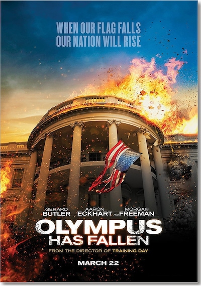 Cakasepetim Chute De La Maison Blanche Film Poster Ahşap Mdf Tablo