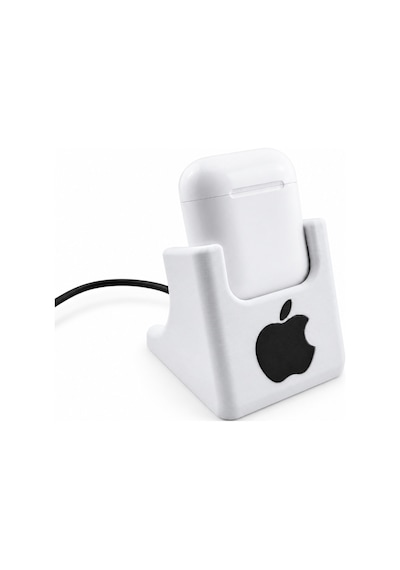 Airpods Şarj Standı Masaüstü Kulaklık Kutusu Standı Dekoratif Organizer Sert Plastik Beyaz Tasarım Çok Renkli
