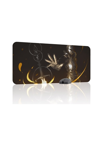 Demon's Souls Kaymaz Dikişli Kauçuk Oyuncu Mousepad V3 - 90x40 Xxl Gaming Mouse Pad Fare Altlığı