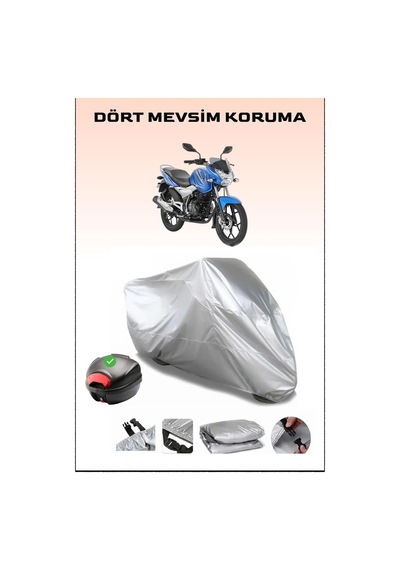Bajaj Discover 150 S Arka Çanta Uyumlu Motosiklet Branda Su Geçirmez Dayanıklı Kumaş