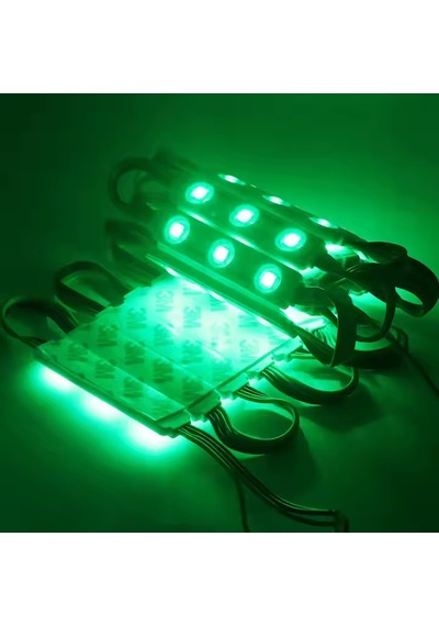 20 Adet 5 Watt Yeşil Işık Ip65 Modül Led, 10 Adet Magnetli, Çok Kaliteli Kırmızı Işık Modül Led Yeşil