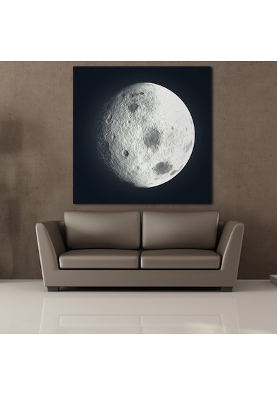 Ay Temalı Kanvas Tablo 100x100cm