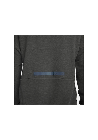 Nike Dri-fit Running Division Midlayer Pullover Hoodie Erkek Sweatshirt Koyu Gri