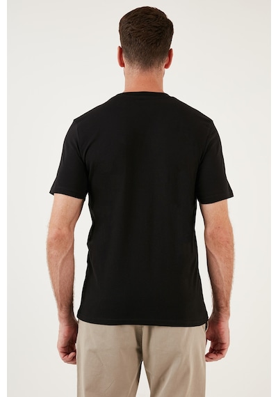 Buratti Pamuklu Regular Fit Bisiklet Yaka Basic Erkek T Shirt 59020201 Siyah