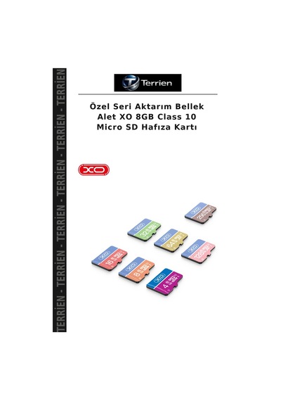 Özel Seri Aktarım Bellek Alet Xo 8gb Class 10 Micro Sd Hafıza Kartı