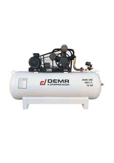 Demr Kompresör Pistonlu 500 LT 3 Kafa 12 Bar 10 HP IDMK390 Hava Kompresörü