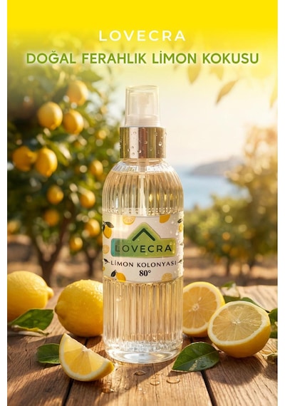 Limon Kolonyası 80 Ferahlatıcı Hijyenik Güçlü Temizlik Canlandırıcı Etki 150 Ml
