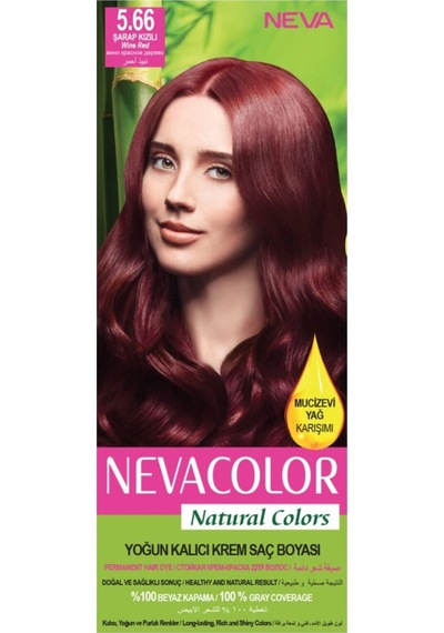 Neva Color Saç Boyası Seti 5.66 Şarap Kızılı 8698636612258