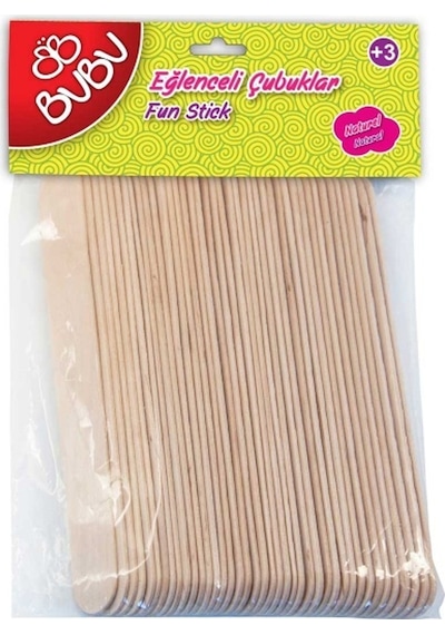 Bu-Bu Naturel Eğlenceli 40Lı Çubuklar 0013