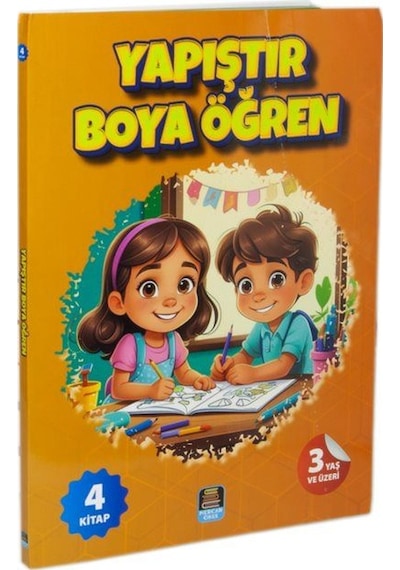 Yapıştır Boya Öğren İlk Kelimelerle Araçlar, Hayvanlar, Çiftli...