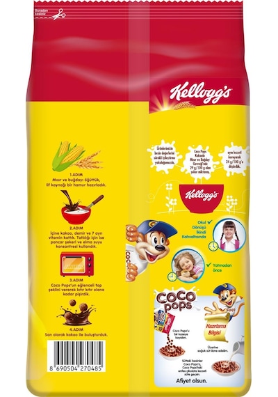 Ülker Kellogg's Coco Pops Topları Çikolatalı Mısır Gevreği 200 G