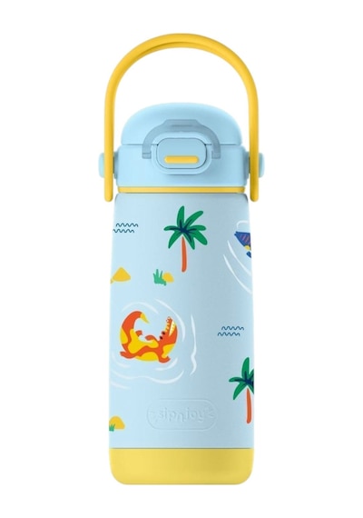 Sipnjoy - Sipsquad Plus Çocuk Su Termosu 480 Ml - Snappy Croc Sanppy Croc
