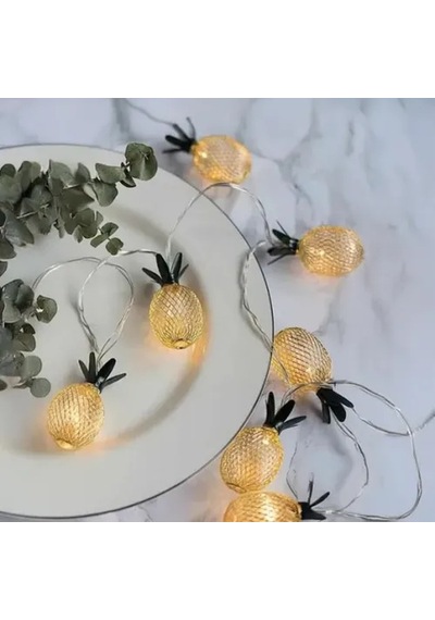 2 Metre 10 Led Pilli 2 Kademeli Ananas Led Işık