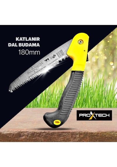 Proxtech Kartal Teleskopik Sap Takmalı 380mm Budama Testeresi 180mm Katlanır Budama Testeresi Cep