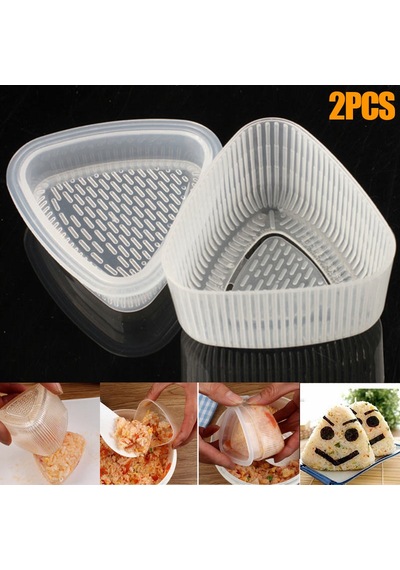 Üçgen Suşi Pirinç Kalıbı, 4pcs Suşi Pirinç Kek Pres Yapımcısı Kolay Suşi Haddeleme Çok Renkli