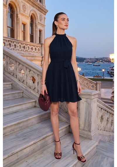 Lela Bayan Elbise 6772041 Lacivert Lacivert