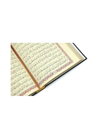 Termo Deri Ciltli - Medine Hatlı - Orta Boy - Kuranı Kerim - Siyah