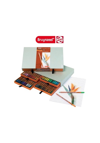 Bruynzeel Design Color Ahşap Kutulu Kuru Boya Seti 48 Renk N11.1314