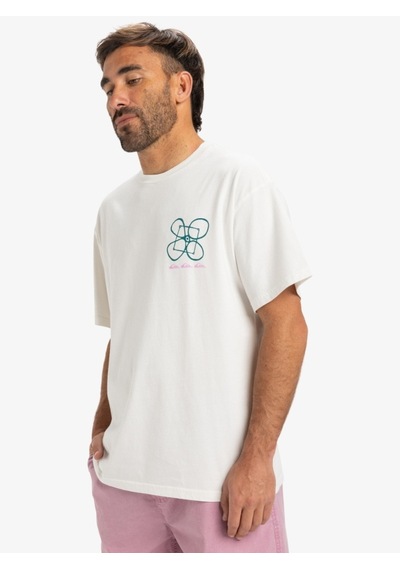 Quiksilver Hw Ouitside Inside Ss Erkek Kısa Kollu Tişört Eqyzt08032 Beyaz Beyaz