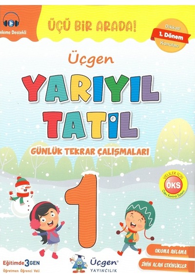1.sınıf Yarıyıl Tatil Kitabı+kolay Okuma Anlama -2024