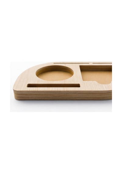 Deskmate Safir Meşe Telefon Standlı Mdf Masaüstü Organizer Kalemlik & Notluk & Kartlık Kahverengi - 874801382 Kahverengi