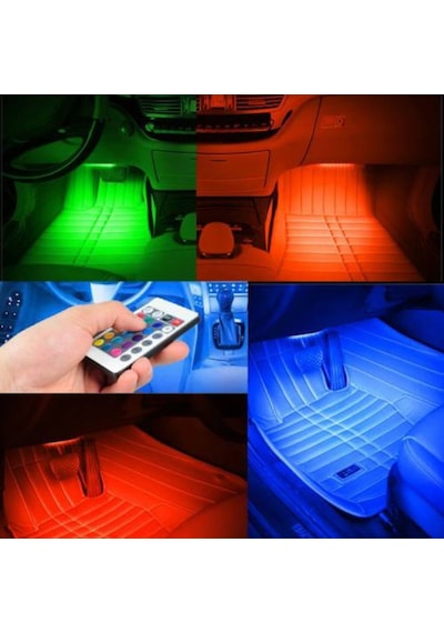 Ayak Altı Led Lamba Sese Duyarlı Led Müziğe Duyarlı Led 12 Led (440870900)