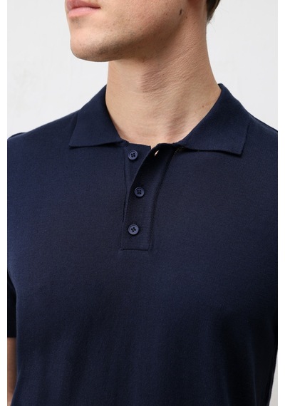 Antioch Comfort Slim Polo Yaka Erkek Triko T-shirt Lacivert