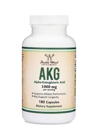 Double Wood Alpha-ketoglutaric Acid Akg 1000mg 180 Capsul....