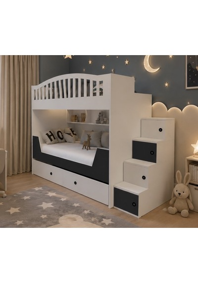 Infinity Yavrulu Fonksiyonel Merdivenli Ranza Ba 2 90 x 190 CM