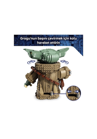 LEGO® Star Wars™ Grogu™ (Mandalorlu Çırak) 75446 - 10 Yaş ve Üzeri Çocuklar için Dekoratif Star Wars Sergileme Modeli Yapım Seti (1200 Parça)