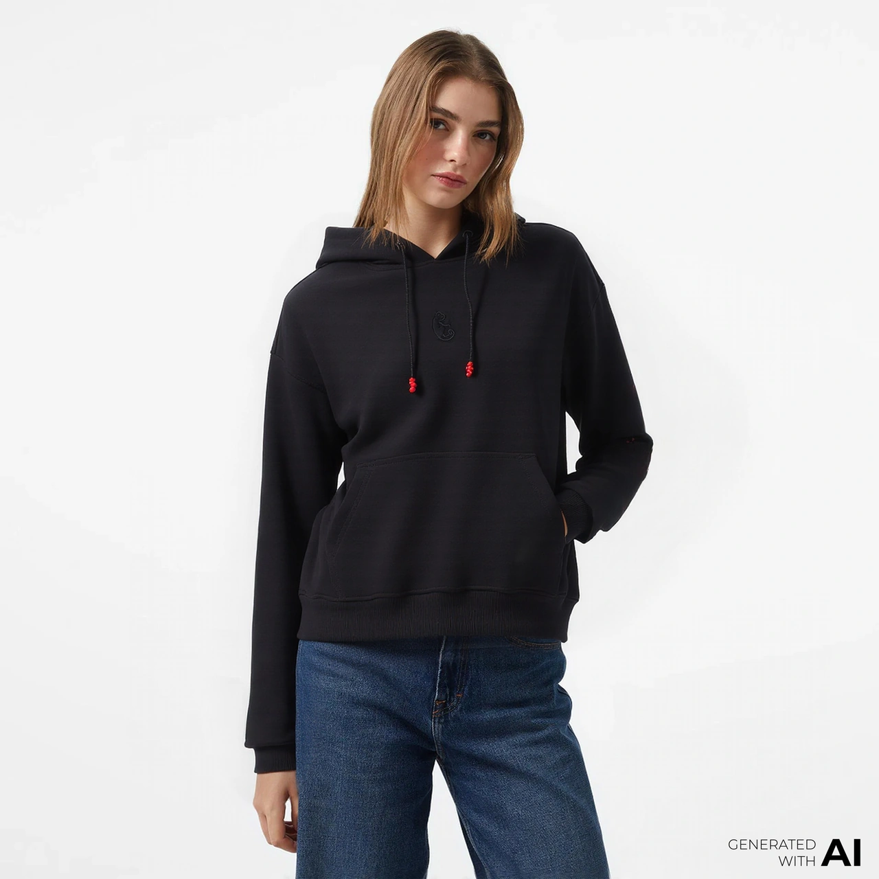 Unıted4 X Monkey Project 7 Rules Unisex Siyah Sweatshirt U4xmph2 Siyah