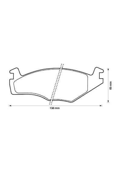 Volkswagen Golf Ön Fren Balata 1992-1998 1h0698151 Mga55529 1.8, 1.6, 1.9 Td