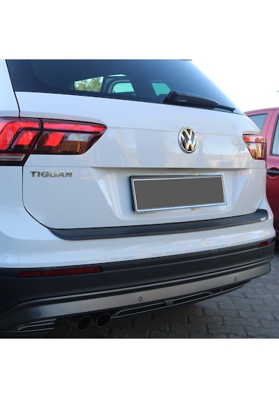 Tiguan Arka Tampon Eşiği Tampon Üstü Plastik Koruma Mat Siyah 2016 Ve Üzeri
