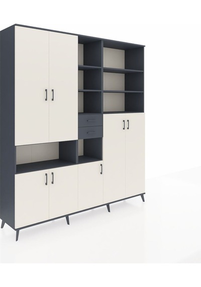 Hyperion Dolap 17 Raflı 2 Çekmeceli 7 Kapaklı 220x44x243 Antrasit-aytaşı/antrasit Aytası/antrasıt - Antrasıt Hyperion Dolap 17 Raflı 2 Çekmeceli 7 Kapaklı 220x44x243 Antrasit-aytaşı/antrasit Aytası/antrasıt - Antrasıt