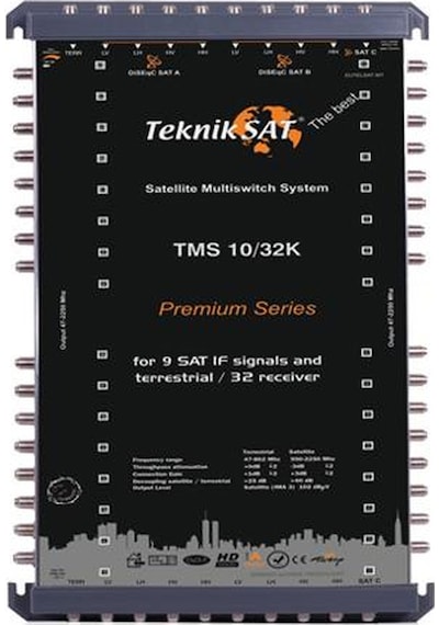 Tekniksat Tms 10-32 Kaskatlı Santral Multiswitch