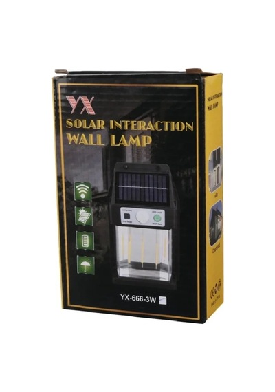 Güneş Enerjili Duvar Lambası Yx-666 3w Bx40 Çok Renkli