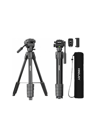 Kingjoy S690 Vt-200 10kg Kapasiteli Çantalı Profesyonel Tripod Canon Nikon Sony Fujifilm Olympus