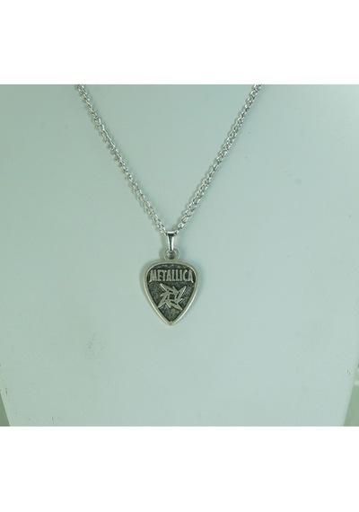 Metallica Pena Kolye Silver