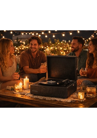Crosley Mercury - Black Croc Pikap Cr6255a-bc4 Siyah