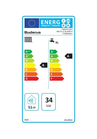 Buderus Logamax Plus GB172i.2 35/40 Kw 30000 Kcal Yoğuşmalı Kombi