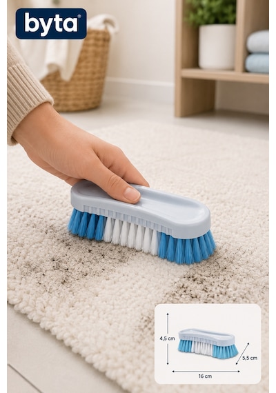 Oval Temizlik Fırçası Çok Amaçlı Halı, Fayans, Derz, Lavabo Ve Banyo Temizlik Fırçası 1 Adet Karışık Renk Gönderilir