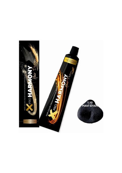 X Pro Harmony 1.10 Mavi Siyah Saç Boyası 60 G Tüp